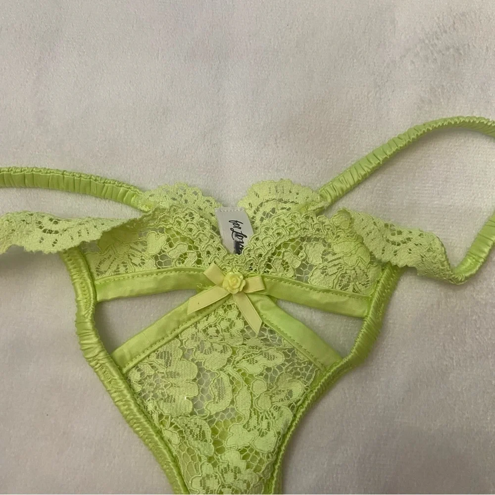 New! For love and lemons creamsicle thong panty 3796